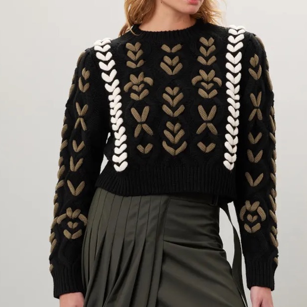 Jason Wu Contrast Stitching Sweater